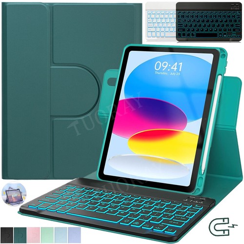 Backlit keyboard rotating case - keyboard,